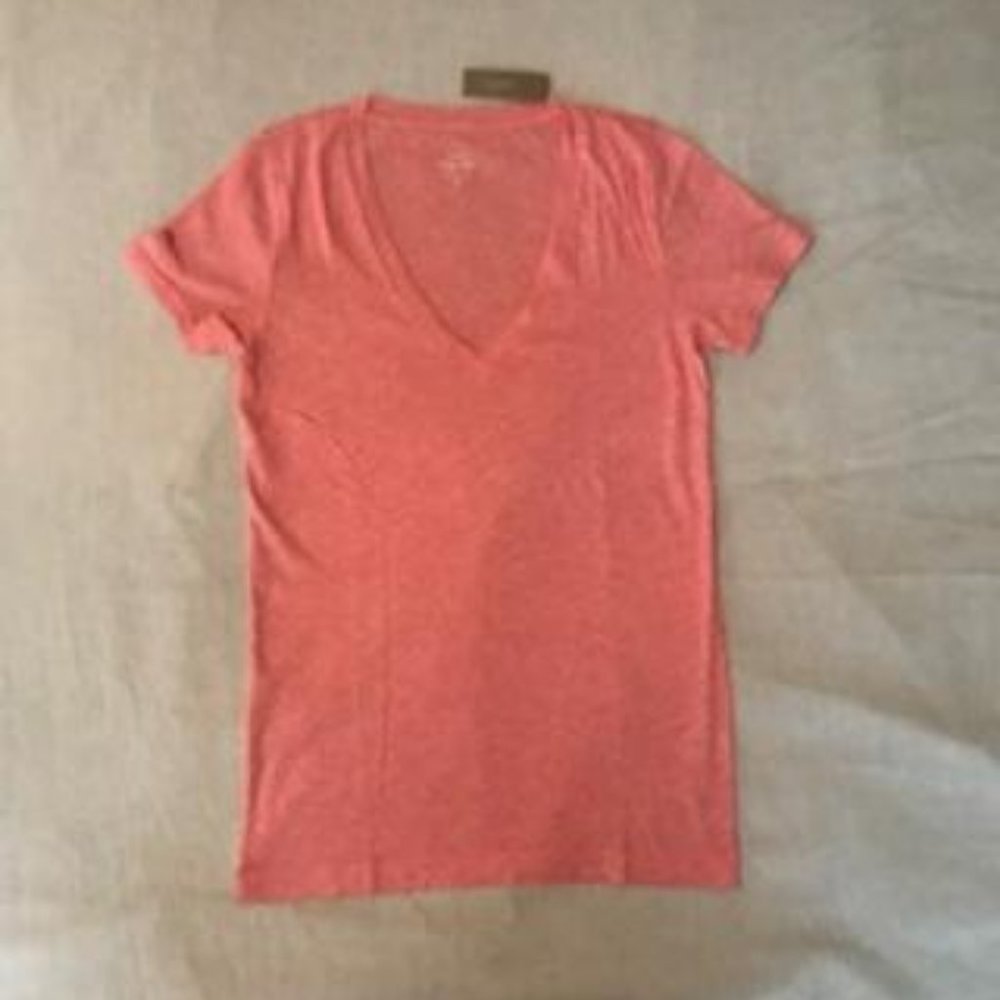 NWT J. Crew Heather Pink Short Sleeve Tee